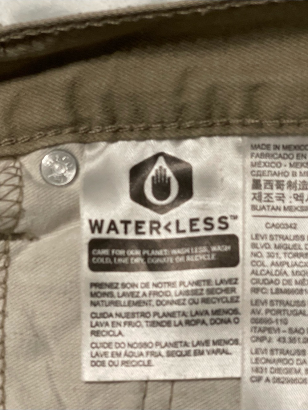 Levis 559 Relaxed Straight Jeans Adult 32 X 34Tan Mid Rise - Picture 5 of 9